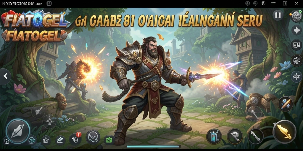Tangkapan layar gameplay FIATOGEL menunjukkan aksi pertempuran yang mendebarkan.