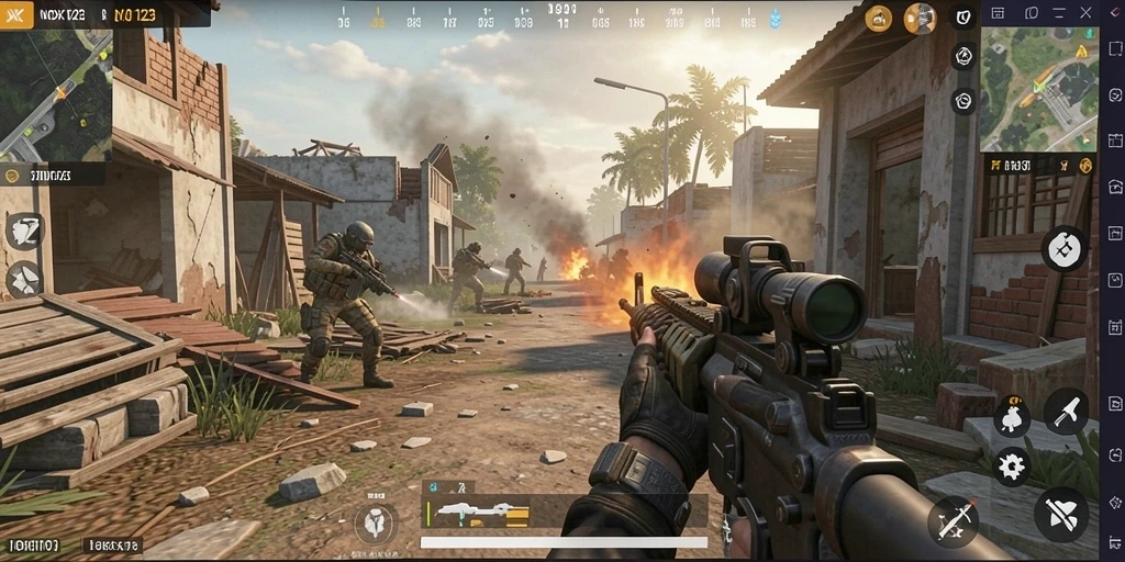 Gameplay intens dengan grafis premium di NOX123.