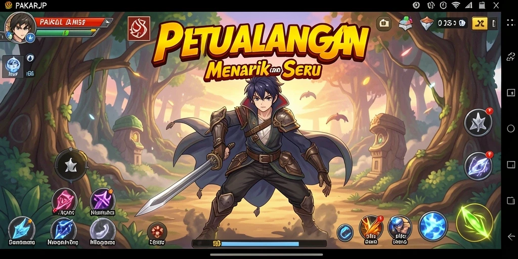 Tampilan screenshot gameplay PAKARJP yang menampilkan aksi seru karakter.