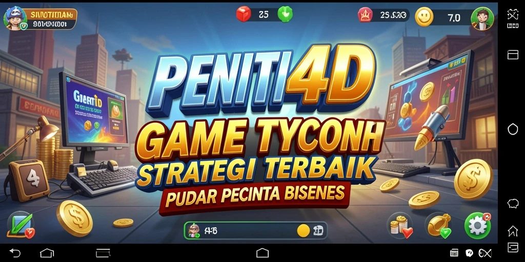 Tampilan utama gameplay PENITI4D yang penuh tantangan Tycoon.