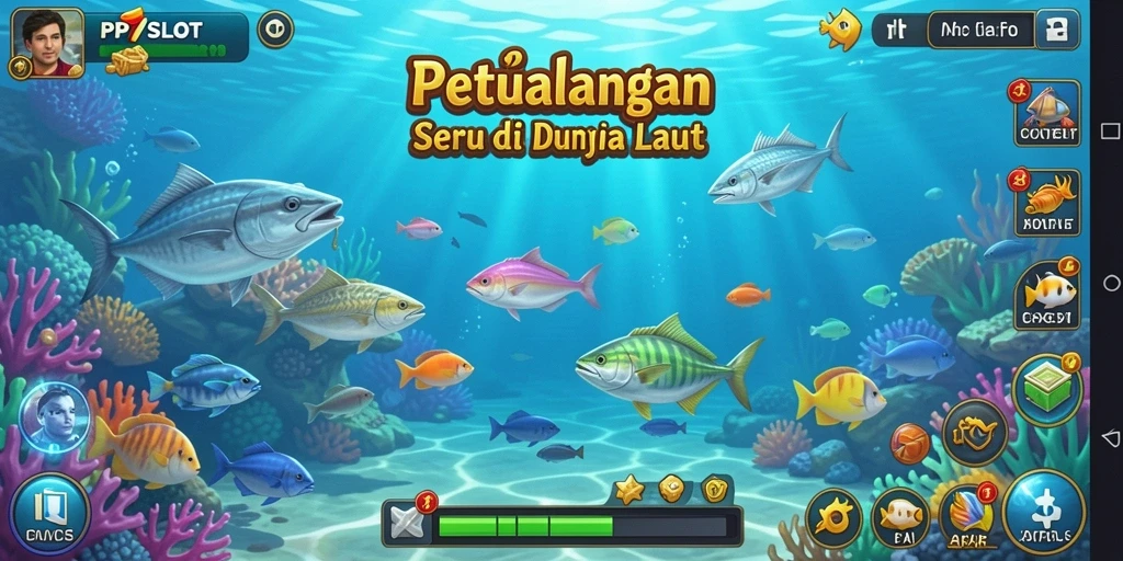 Tampilan gameplay PP7SLOT dengan suasana memancing yang mendebarkan.