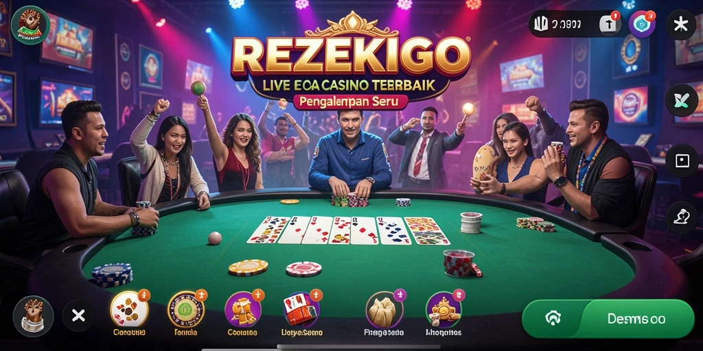 Tampilan gameplay Live Casino yang menarik dan interaktif.