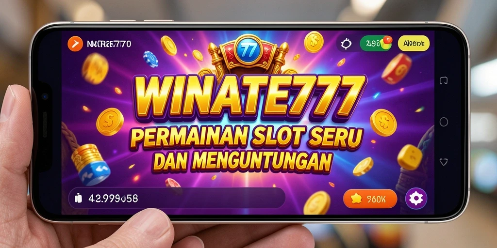 Tampilan gameplay menarik dari WINRATE777 dengan mesin slot penuh warna.